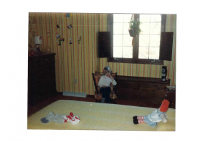 Dr. Emily at age 4, in the middle of a Psychological Evaluation with Raggedy Ann (Diagnostic Conclusions unknown)